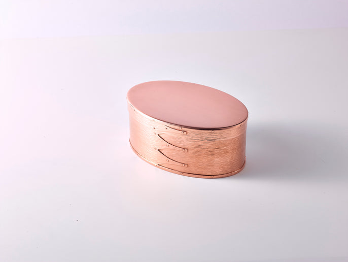 KAZARINO Oval Box Sazanami/ copper - KAZARINO
