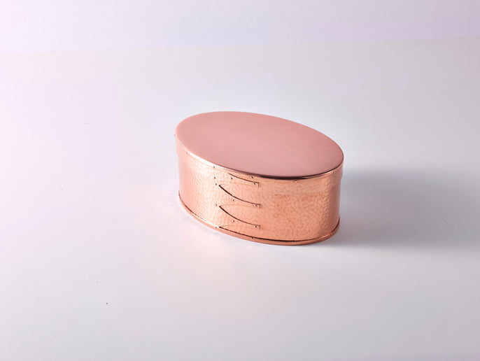 KAZARINO Oval Box Tsuchime / copper - KAZARINO